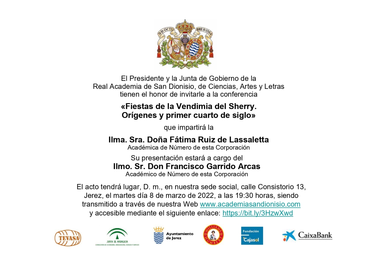 Discover Sherry recommends: Conferencia de Fátima Ruiz de Lassaletta, Sherry Explorer,